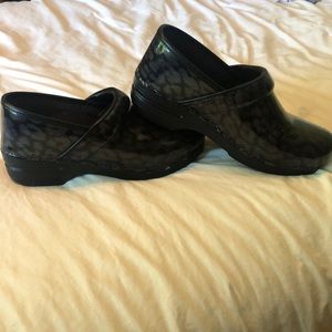 Black Cheetah print Danskos!